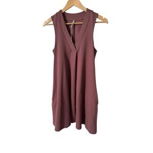 Z Supply‎ Mauve Mini Dress Small Sleeveless Swing Dress w/ Pockets Day to Night